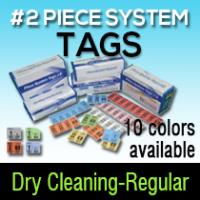 #2 Piece System Tags/ Dry Cleaning-Regular